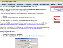 Tablet Screenshot of mysql-ssh.privateshell.com